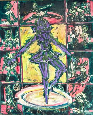 שמן על לוח, חתום