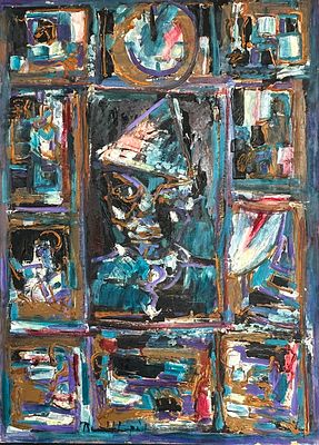 שמן על לוח, חתום