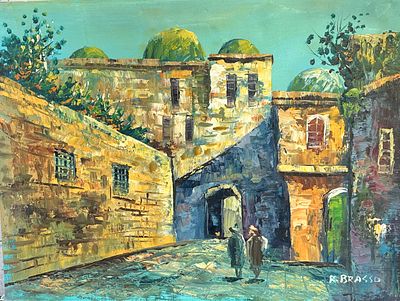 שמן על בד, חתום