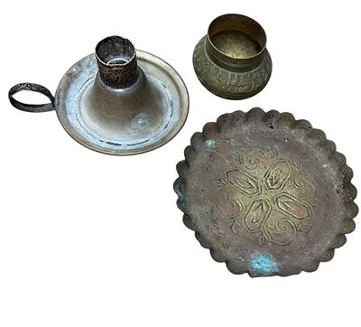 סט של שלושה חפצי נחושת, 5/5-7/10-12 ס"מ