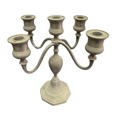 פמוט נחושת 5 קנים, 31/28 ס"מ