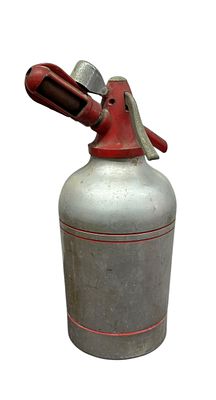 סיפון (sipholux) כסף מיושן, קוטר 19 ס"מ גובה 30 ס"מ.