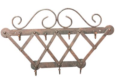 מתלה קיר מתכת מתכוונן בגוון חום – 42 &times; 23 ס”מ
מתלה קיר עתיק עשוי מתכת מחושלת, בגימור חום מיושן 