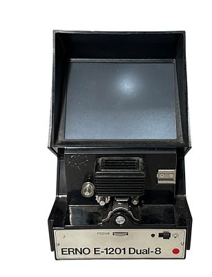מקרן / צופה סרטים ERNO E-1201 Dual-8 עבור סרטי Super 8 ו-Double 8 מ״מ. מכשיר וינטג׳ לצפייה 