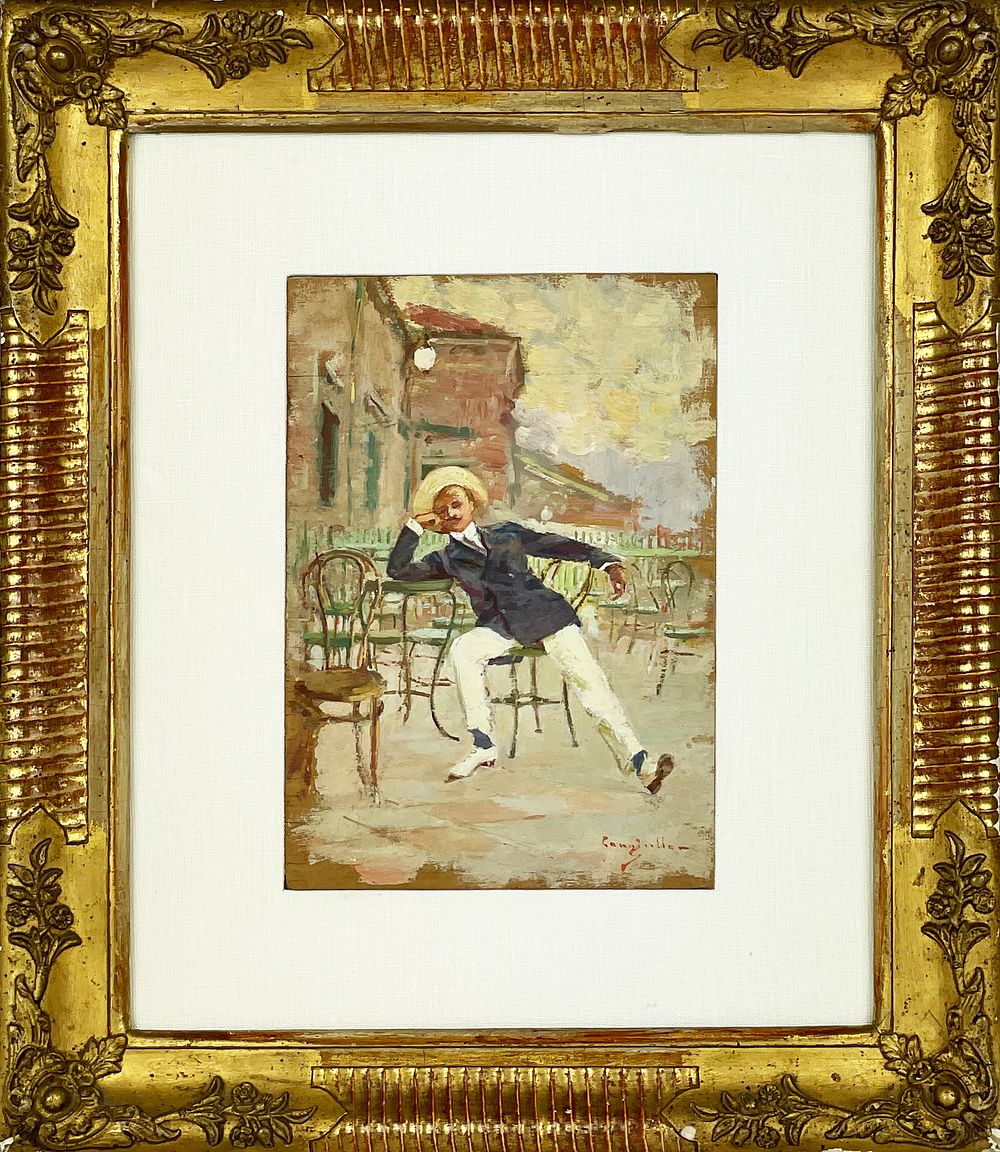 Francesco Cangiullo 1884 - 1977 
“Portrait of Marinetti 
at the Kursal in Rimini" 