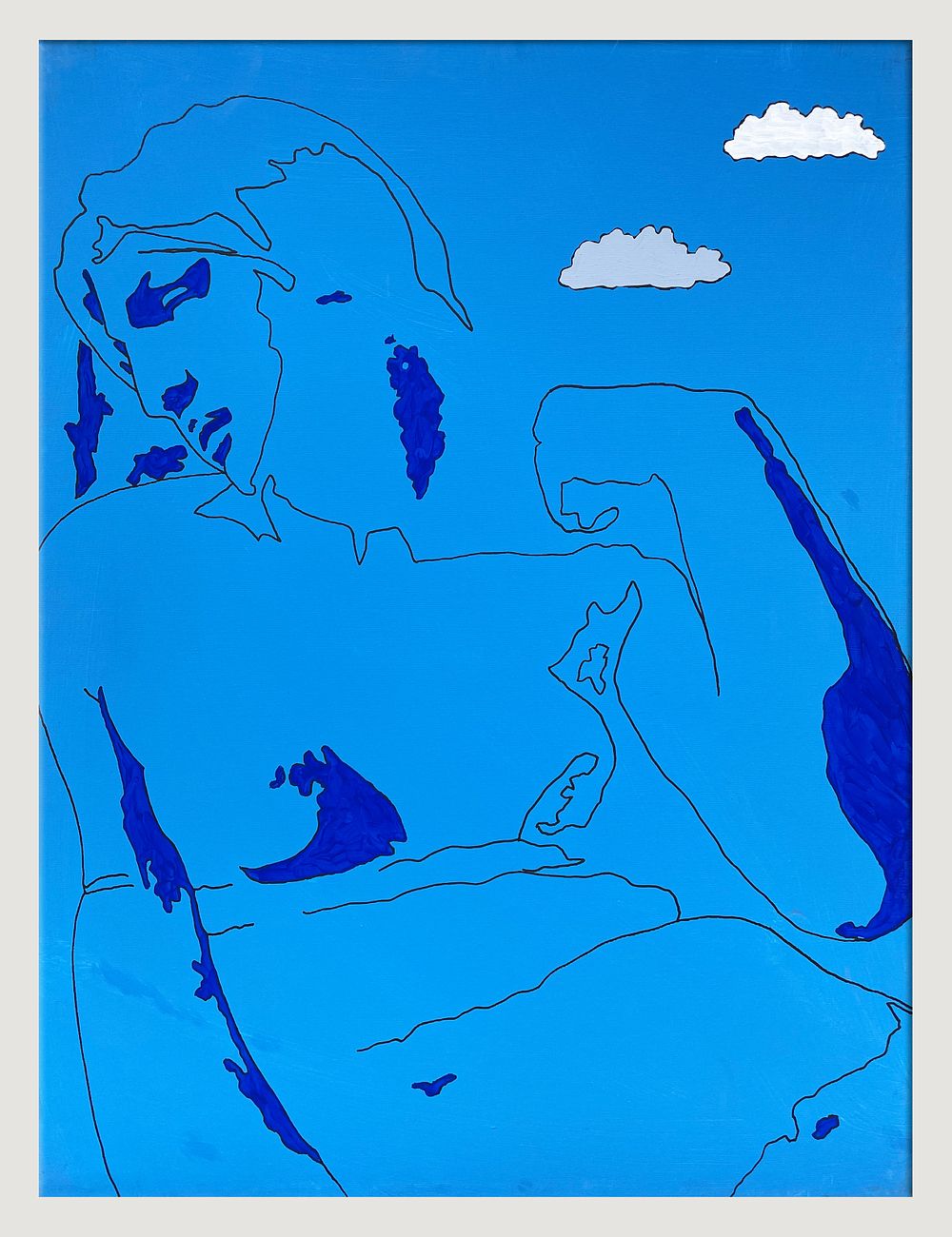 Tano Festa 1938 - 1988 
“From Michelangelo”, 1978, Acrylic on canvas, 
cm 60 &times;80. The 