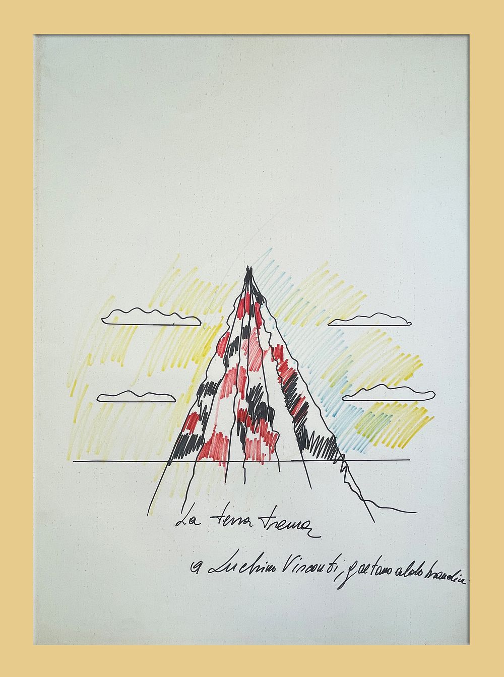Tano Festa 1938 - 1988 
“The Earth Trembles”, 1982/1984, Markers on paper 
cm 70 &times;100. Th 