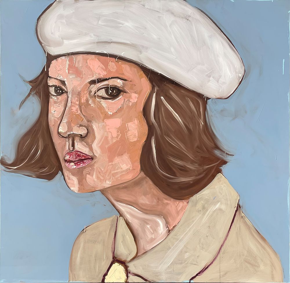 Matteo Fieno 1981-
"The Responsible”, 2024, Acrylic, oil, soft pastel, and oil bar on canvas 