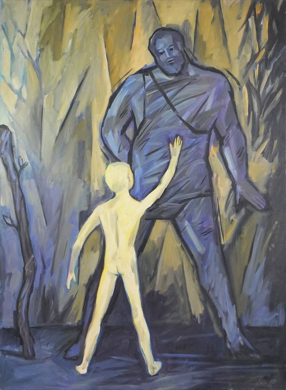 Reiner Karge 1944 - 1994. 
Untitled, 1989 , Oil on canvas, 
cm 99.5 x 138 . Good 