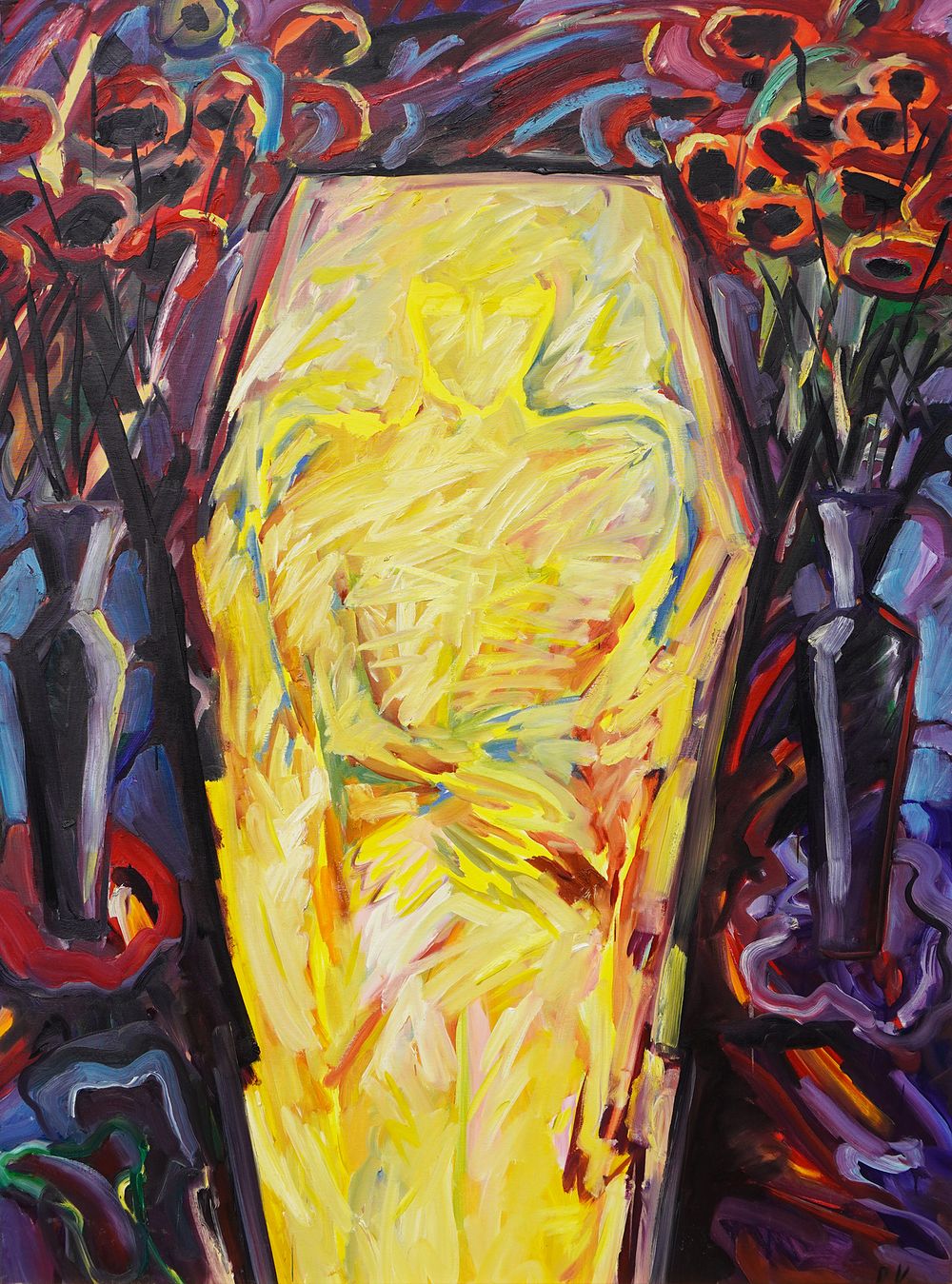 Reiner Karge (1944 - 1994), 
“The purification ”, 1982 , Oil on canvas, 
cm 129.5 &times; 179 . Good 