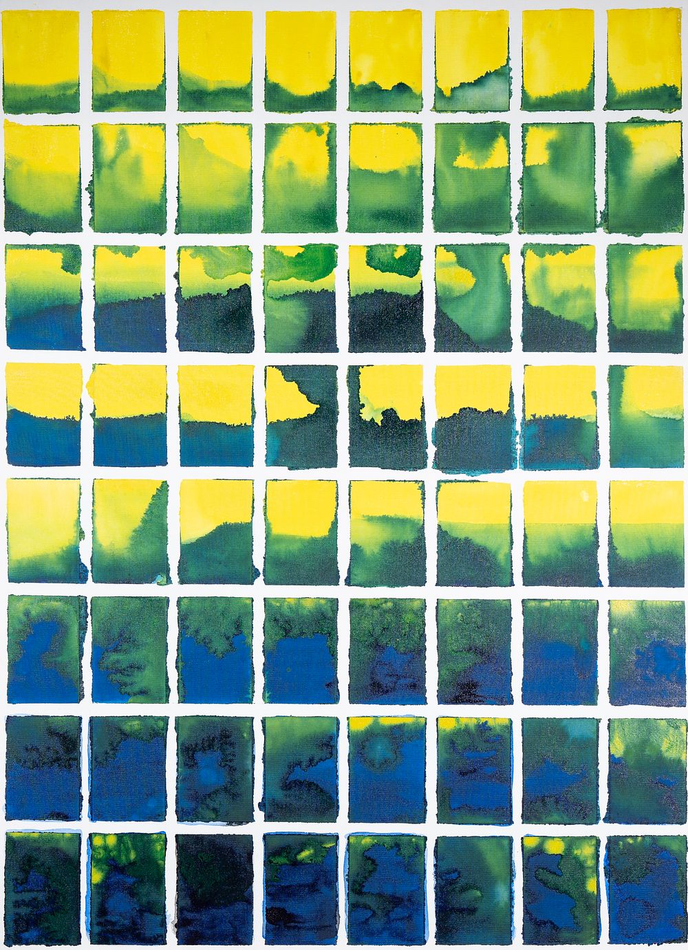 Thea Tini (1955 - ), 
“Universe 00”, 2008, Watercolor on canvas. 
cm 100 &times; 140 . This work 