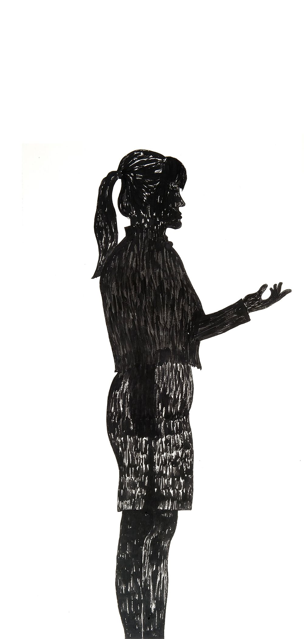 Thea Tini (1955 - ), 
“Chinese Woman”, 2011, China on rice papers. 
cm 100 &times; 200 . This work 