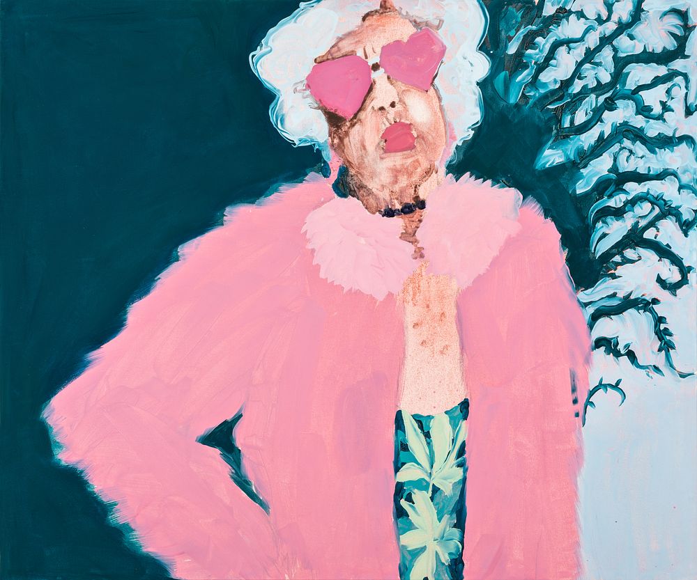 Eleonora Mazza (1975 - ), 
Untitled, 2021, Oil on canvas. 
cm 120 &times; 100. This work is 