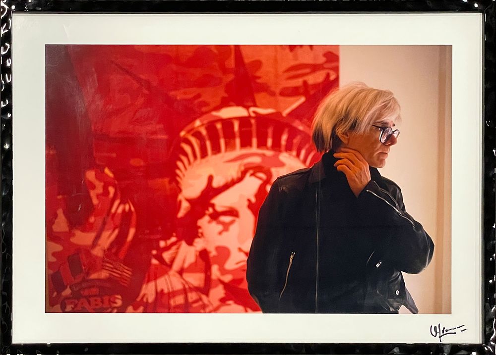 David Lefranc, "Andy Warhol, " 1980, Photographic print with silver salts in color, Edition 
