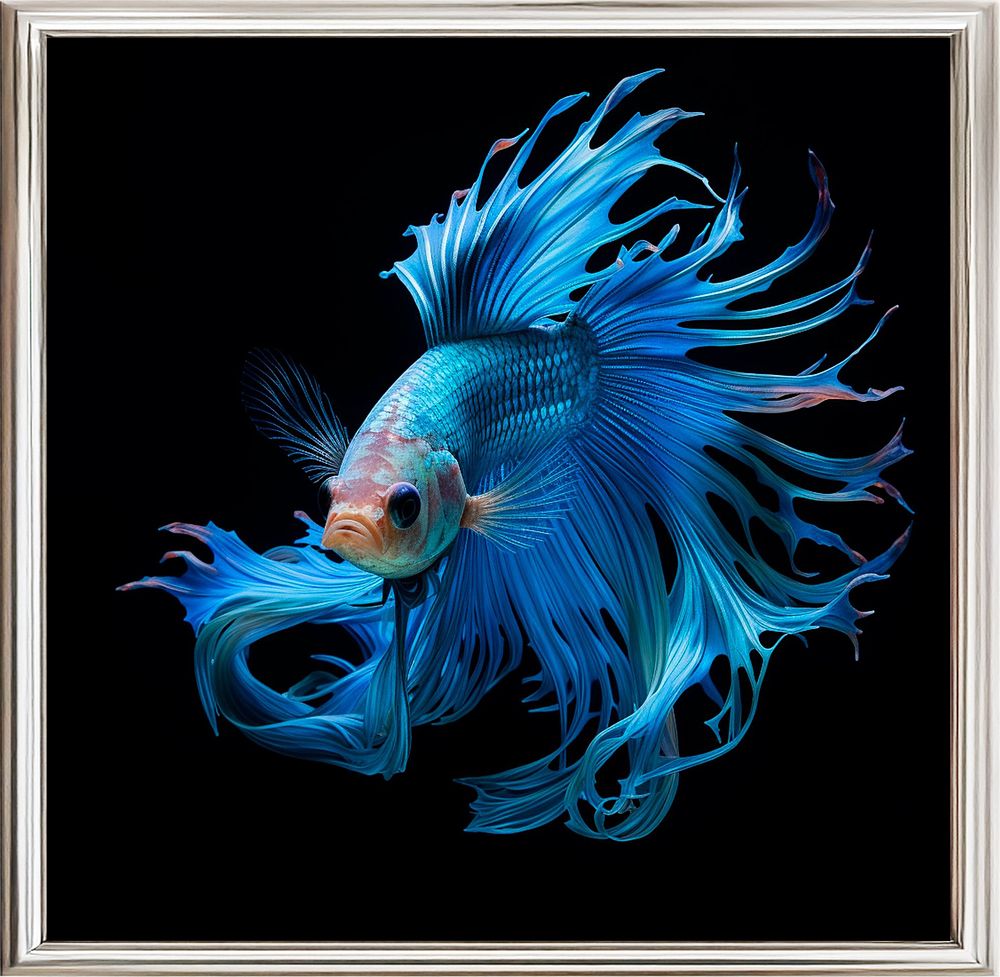 Eric Lespinasse, ”#6 - Colorful Fish”, 2023, digital art print, 
Edition 2/30 
cm 50 x 50 . The 