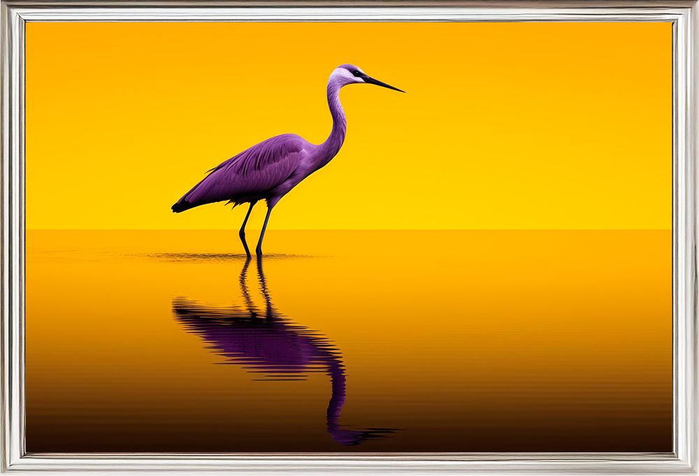 Eric Lespinasse, ”#30 - Colorful Heron 2”, 2023, digital art print, 
Edition 2/30 
cm 75 x 50
. T 