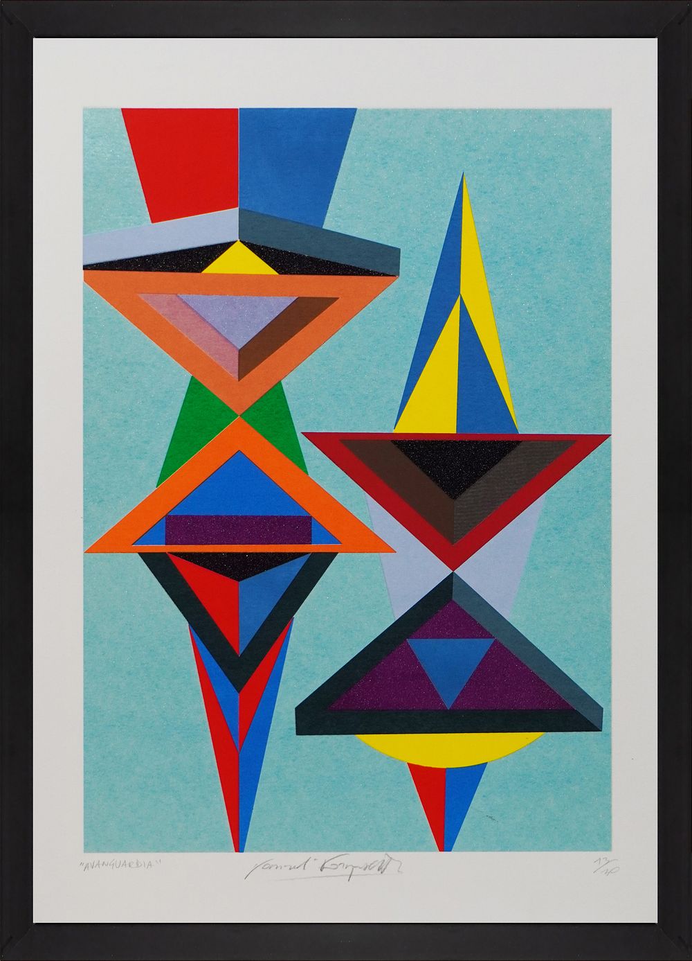 Tancredi Fornasetti, “Avant-garde”, 2010s, Poly Material screen printing on paper, Edition 