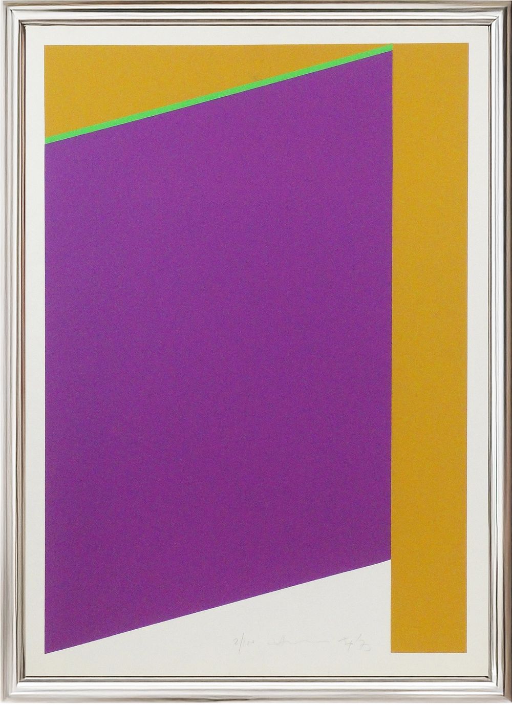 Hsiao Chin, “Composition”, 1973, Silk-screen printing on paper, 
Edition 2/100,
cm 50 x 70 . Go 