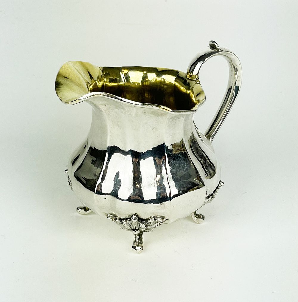 Russia, elegant solid silver milk jug, made in St. Petersburg in 1867 by Adolf David Masche in 