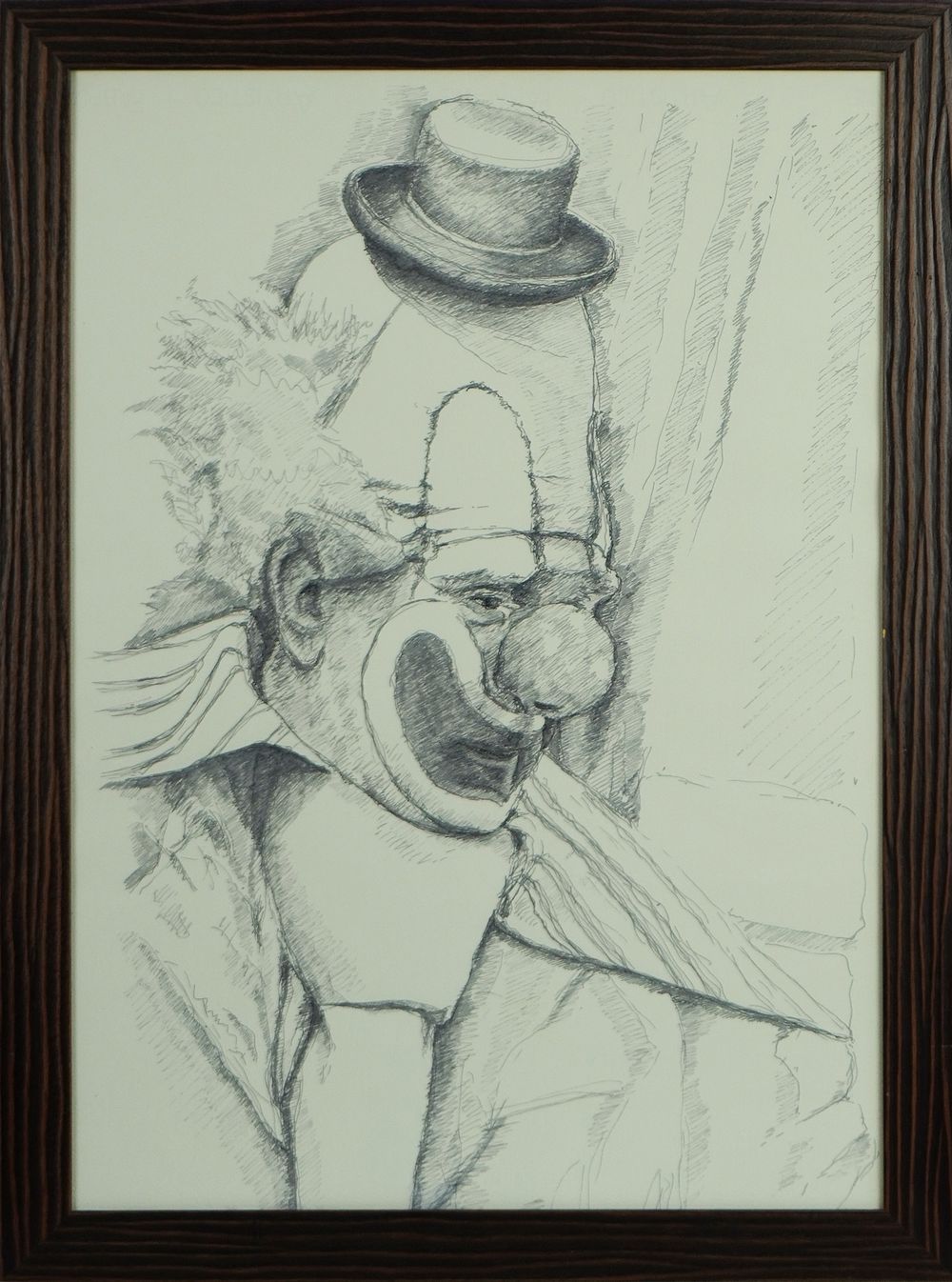 Nino Albanese, 
Painting, 20th century, 
Mixed media on paper, “Sad Game), second half of the 