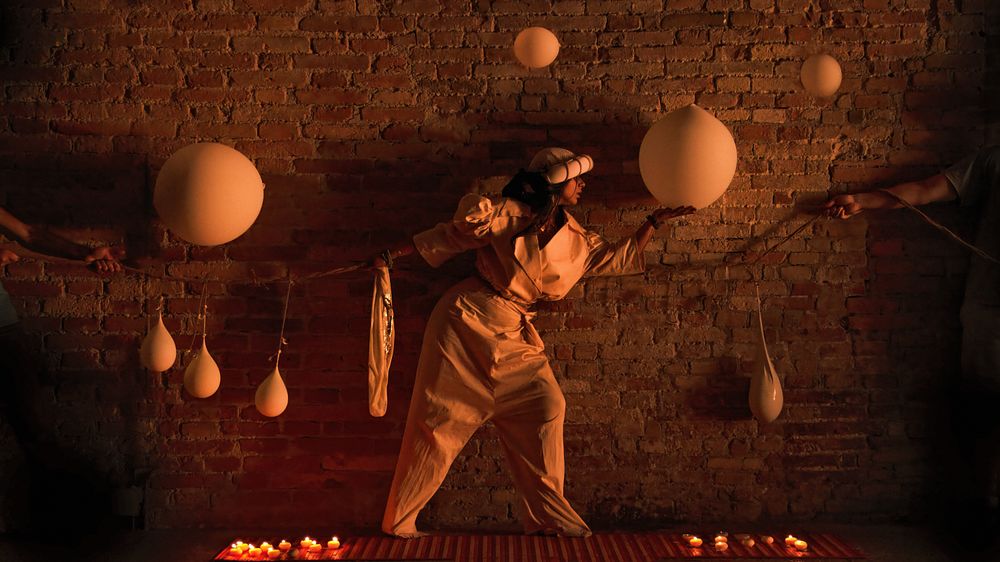 Nidaa Badwan (b. 1987), 
“Rebirth - #10”, 2024, Art Matt Sihl, 100% cotton
Approximately 70 x 40 cm