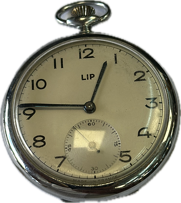 שעון כיס מכני לא ידוע מצב תקינות חוסר בזכוכית עליונה קוטר 4 ס״מ