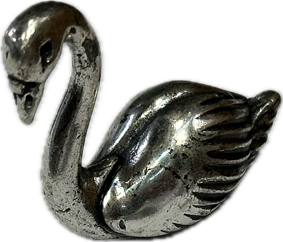 ברבור מיניאטורי כסף 800