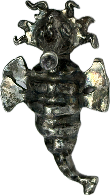 תליון דג ים מיניאטורי כסף 800