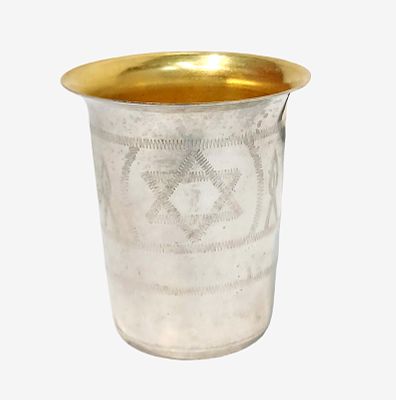 כוס קיידוש מצופה כסף