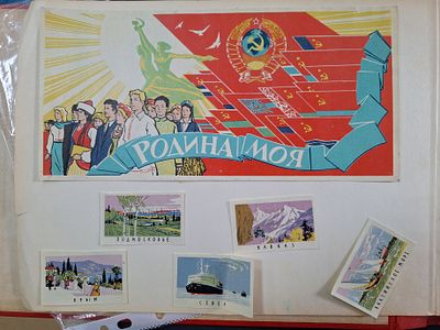 Виды СССР. 2 листа. Спичечные этикетки. СССР