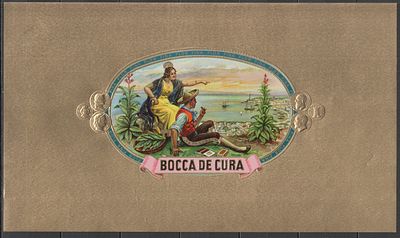 Сигары. "Bocca de Cura". Этикетка.