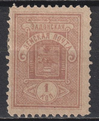 Задонский уезд БЗК 30$. 1коп Состояние:*. Шмидт №46 Тип 1. Земство