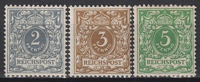 Германия 1889 3 марки. Состояние:*/(*)