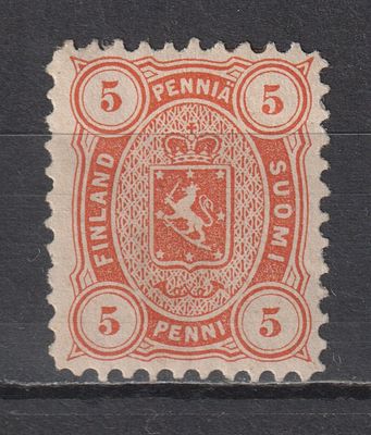 Сол.№16. Перф 11. 5p Русская Финляндия 1875. Состояние:*.