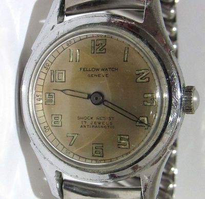 C.1950S FELLOW GENEVE MANUAL WIND MAN'S WRISTWATCH. WORKING.