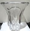 C.1950s SIGNED DAUM FRANCE CRYSTAL VASE. VERY HEAVY.Image - 3