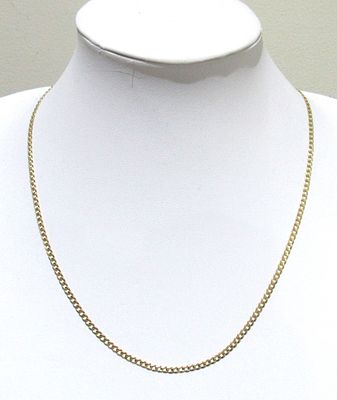 10KT GOLD NECKLACE. 20" OVERALL LENGTH. 4.9 GRAMS.