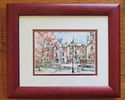BIN PRICE $20. COURTYARD IN TORONTO WATERCOLOR PAINTING ON PAPER. IMAGE SIZE 4.5" HIGH X 6.5" WIDE.Image - 1