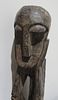 BIN PRICE $10. VINTAGE WOOD CARVED AFRICAN SEATED MALE.Image - 6