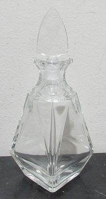 ART DECO CZECH CRYSTAL SCENT/COLOGNE BOTTLE.