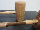 BIN PRICE $10. PR. VINTAGE WOOD GAVELS.Image - 2