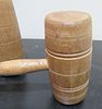 BIN PRICE $10. PR. VINTAGE WOOD GAVELS.Image - 3