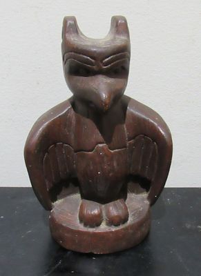 BIN PRICE $10. SHAMAN BRITISH COLUMBIA HAIDA THUNDERBIRD RESIN FIGURAL.