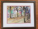 BIN PRICE $25. SIGNED WATERCOLOR PAINTING. WARKWORTH ARTIST. IMAGE SIZE 9.5" HIGH X 12.5" WIDE.Image - 1