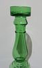 BIN PRICE $10. MCM ITALIAN GREEN ART GLASS TALL & SLENDER VASE.Image - 1