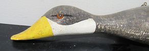 BIN PRICE $10. HANDCARVED & PAINTED WALL MOUNT FLYING DUCK. ART MITCHELL HARTINGTON DESERT LAKE.Image - 1