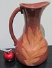 BIN PRICE $10. WEST GERMAN SAWA SGRAFFITO POTTERY PITCHER/VASE. FOIL LABEL REMOVED.Image - 1