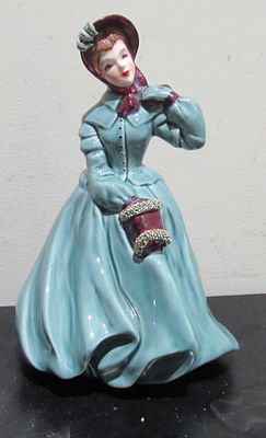 CLARISSA HAND DECORATED FLORENCE CERAMICS PASADENA CALIFORNIA FIGURINE .