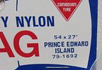 BIN PRICE $20. C.1960'S PEI FLAG IN ORIGINAL CANADIAN TIRE PACKAGING. MADE IN CANADA,Image - 3