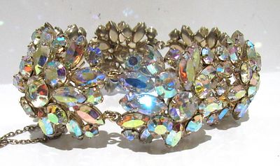 DAZZLING SIGNED SHERMAN BRACELET.